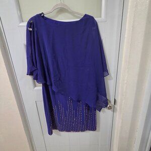 DJ-JAZ Royal Blue Formal Dress Size 10 Pre-Owned